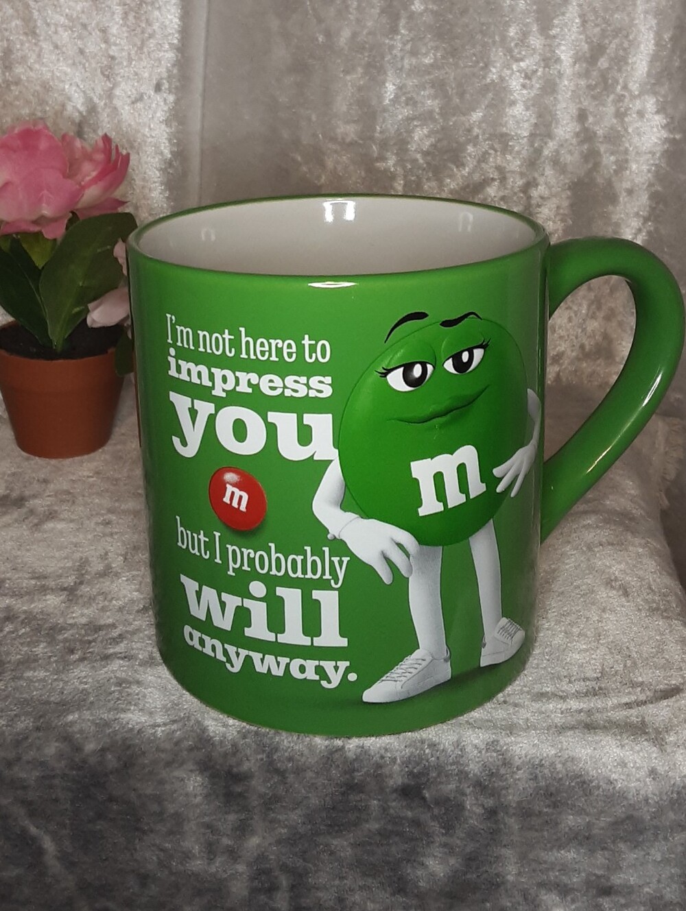 M&M'S Green Character Mug with Playful Quote
